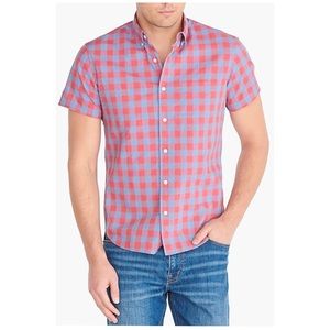 J Crew Factory Slim Short Sleeves Cotton Shirt NWT